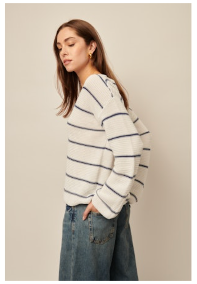 Line the Label Stella Linen-Cotton Sweater