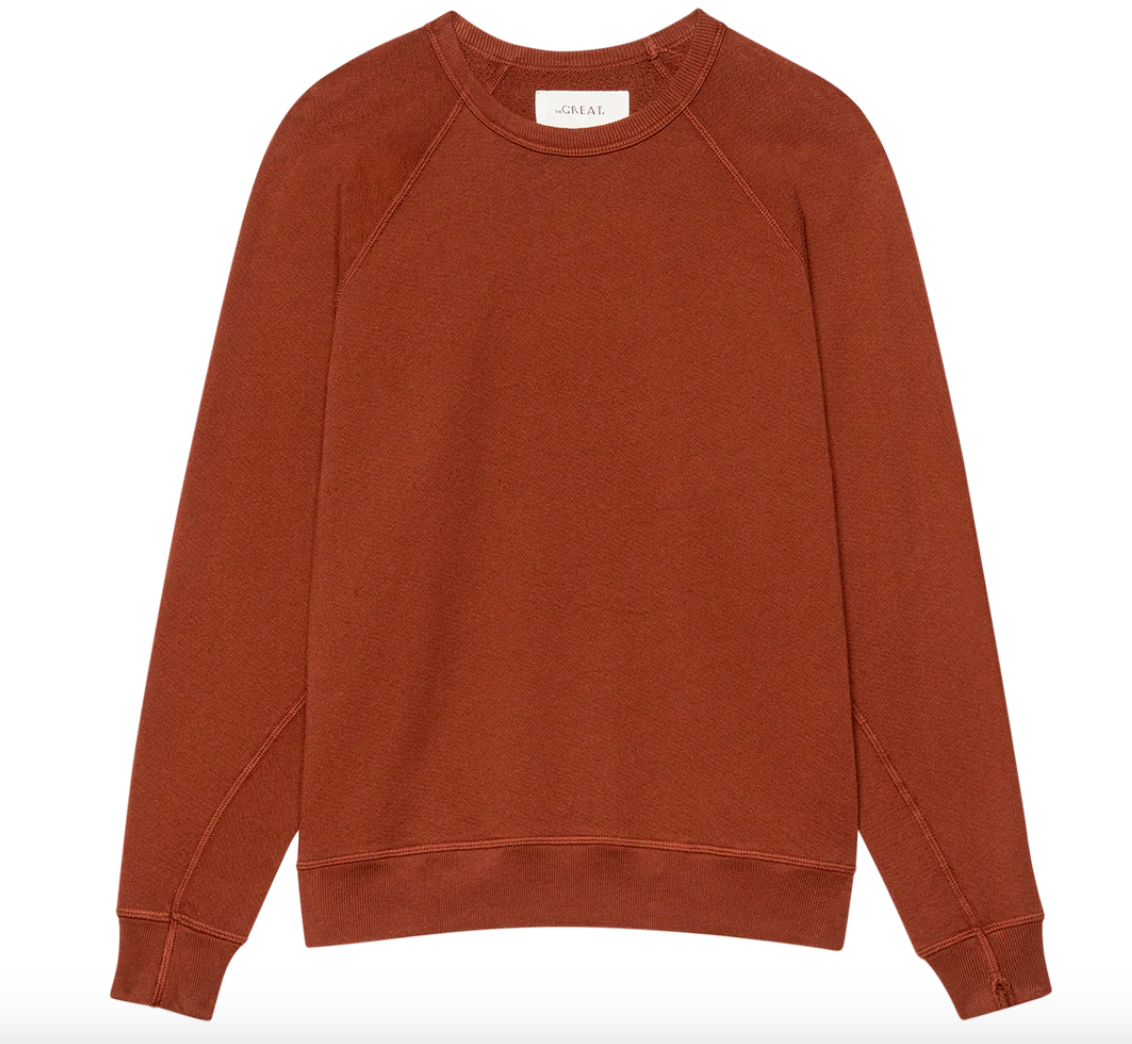The Great The College Sweatshirt in Brick