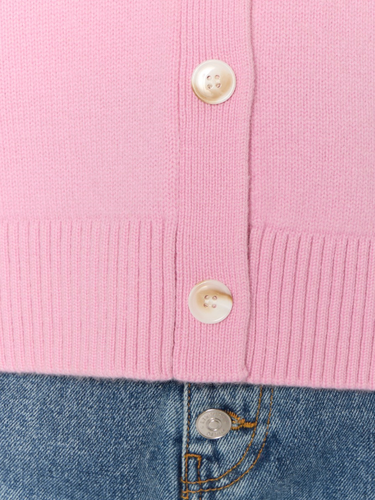 Berenice My Lover Pink Wool V-neck Cardigan