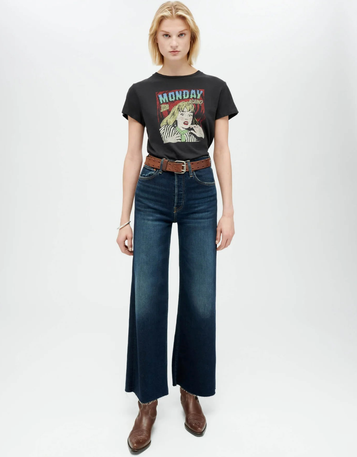 RE/DONE High Rise Wide Leg Crop