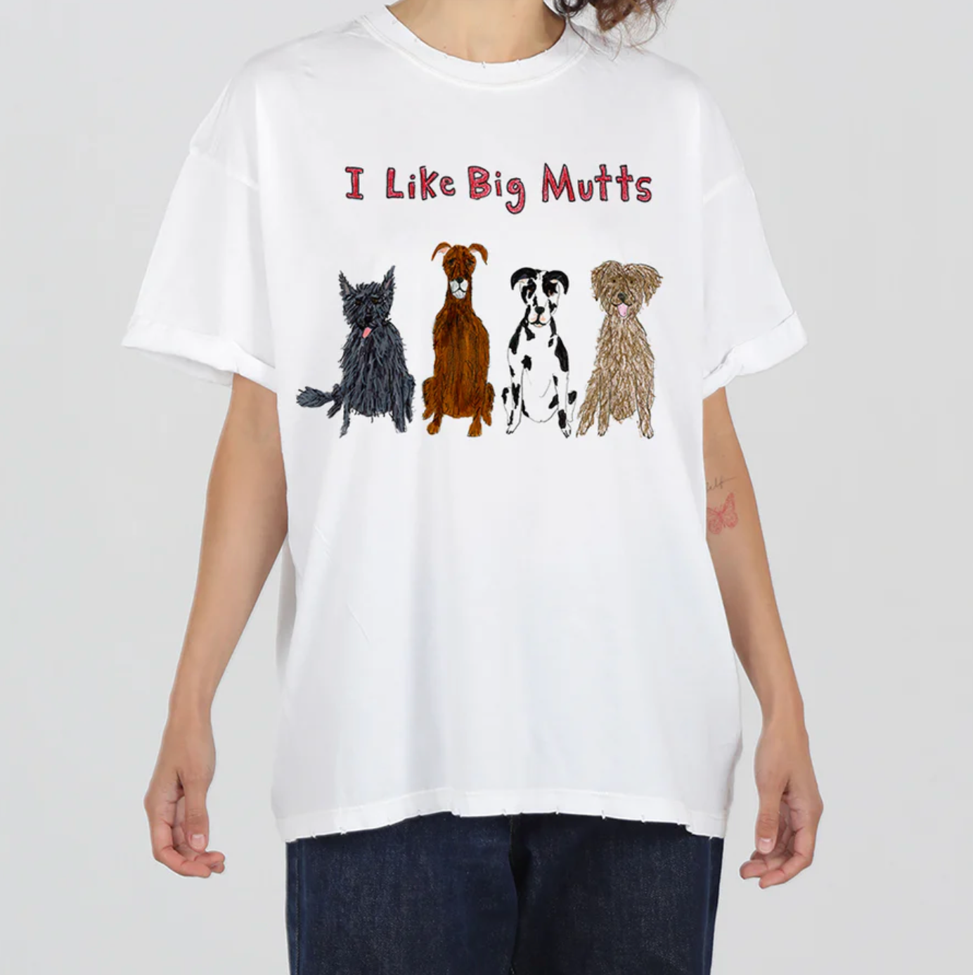 Unfortunate Portrait Boyfriend Tee I Like Big Mutts