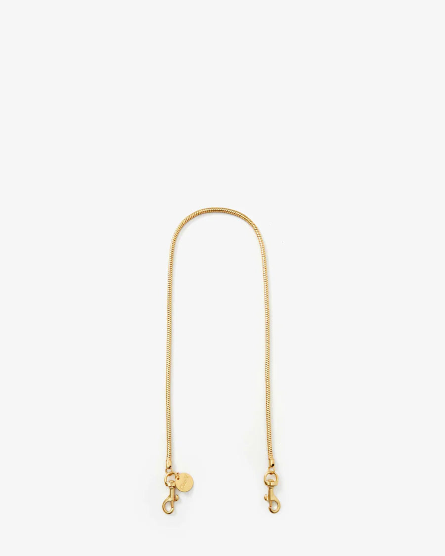 Clare V. Shoulder Strap Snake Chain Vintage Gold SG-ST-SH-100091