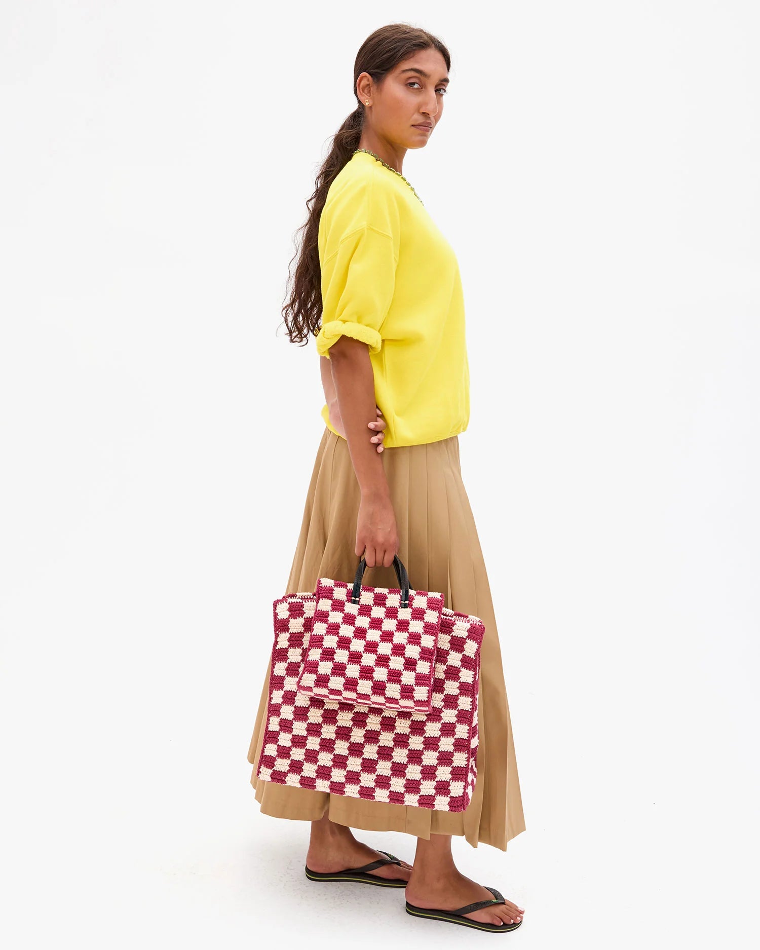 Clare V. Summer Simple Tote CVH1000354-PLMCR-OS