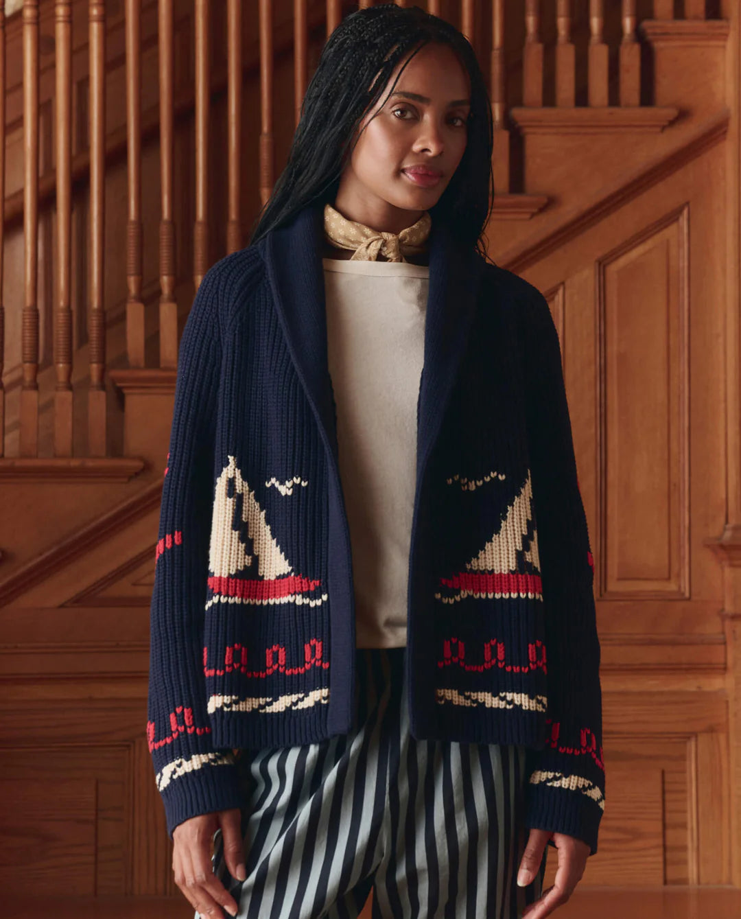 The Great The Sailboat Lodge Cardigan