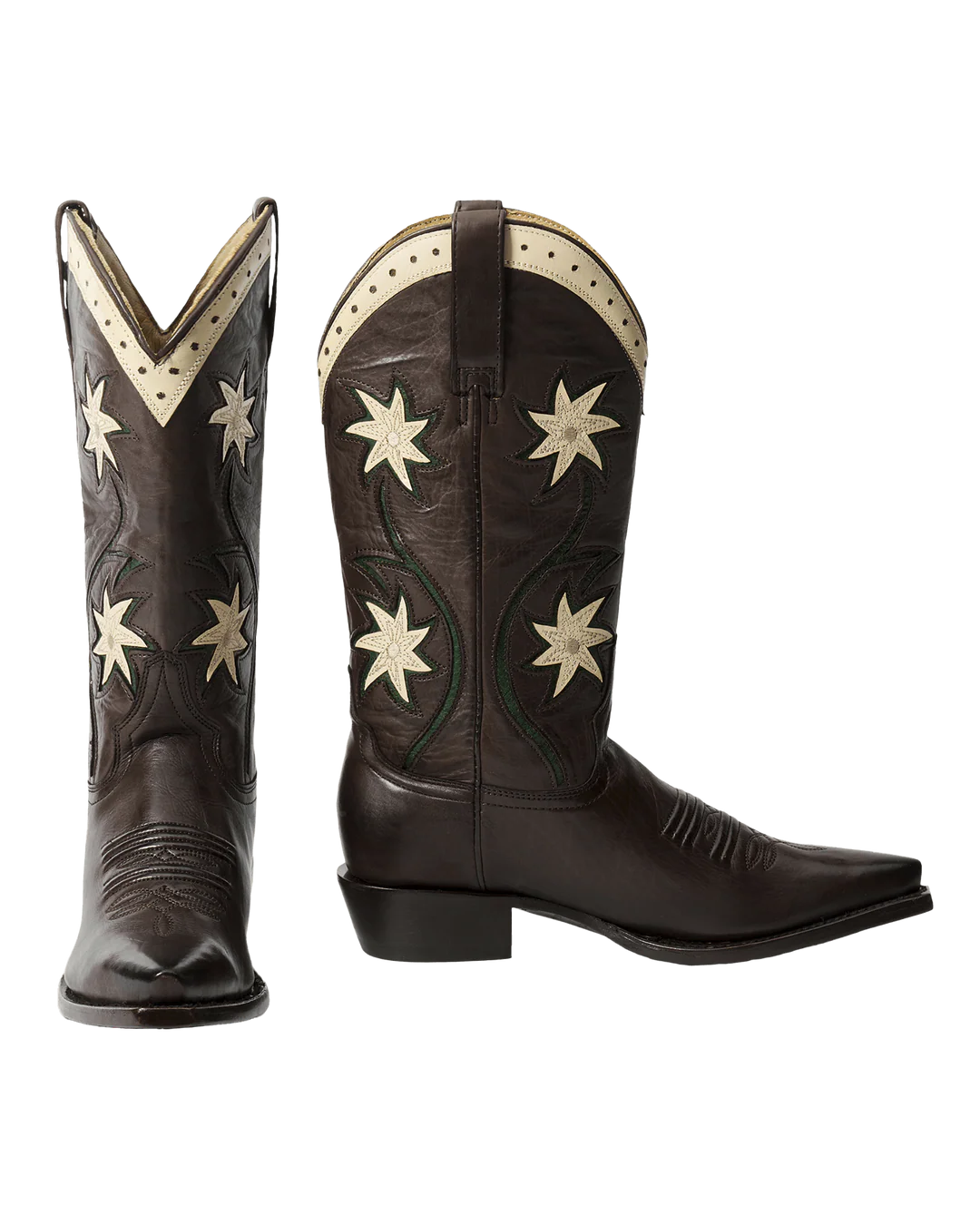 The Great The Cowboy Boot Leather Floral 9951-0064