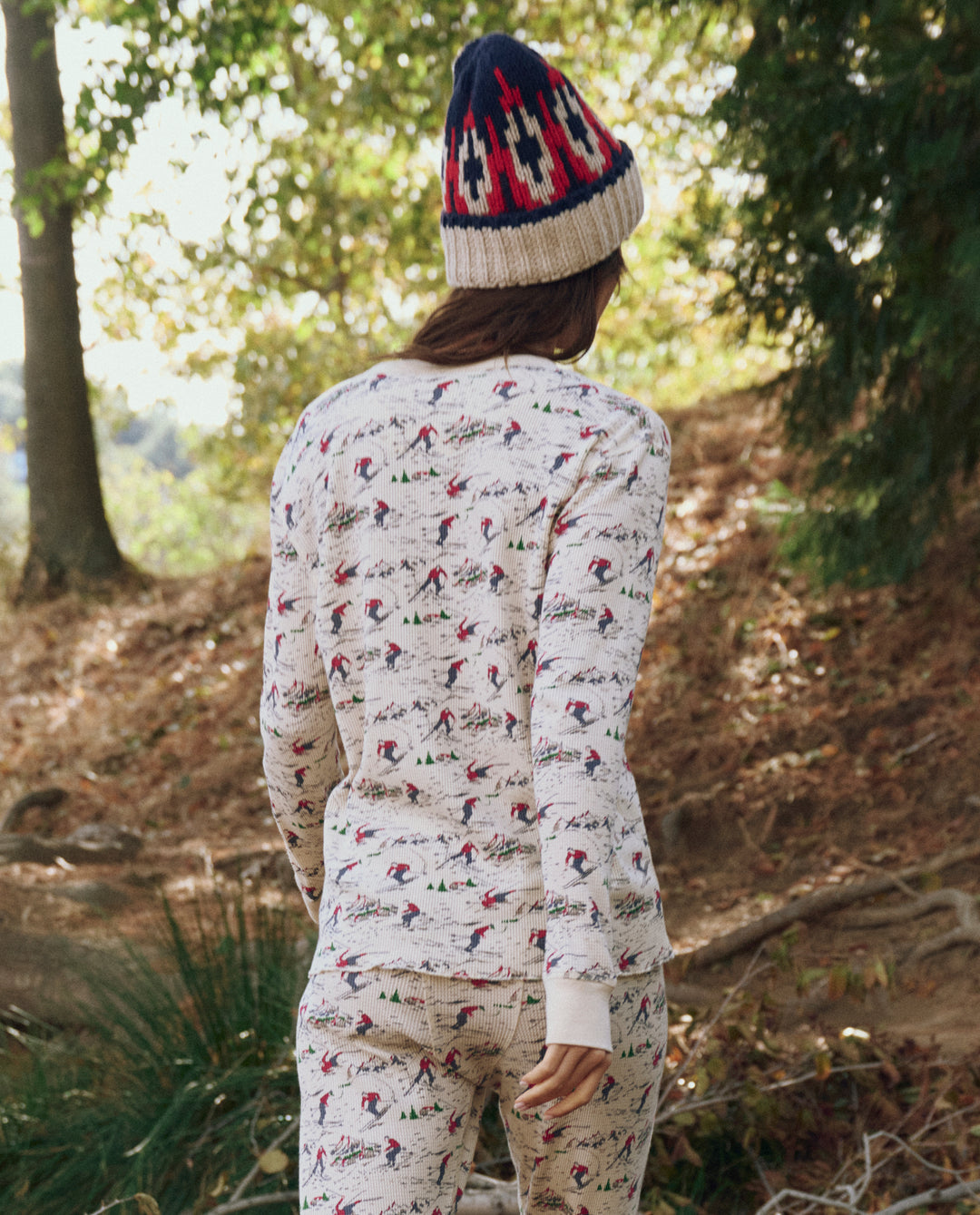 The Great The Classic Crew Thermal in Slopeside Print