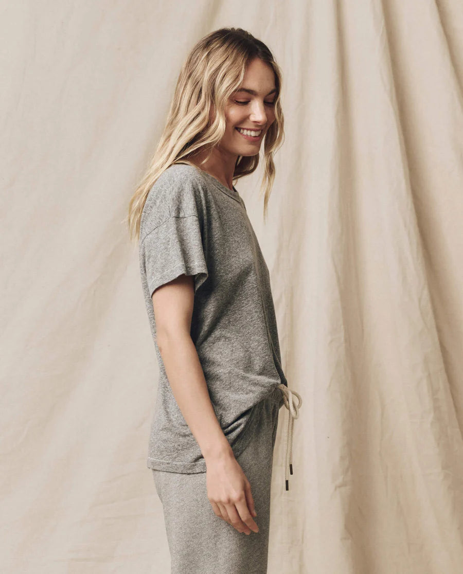 The Great The Boxy Crew Heather Grey T209005