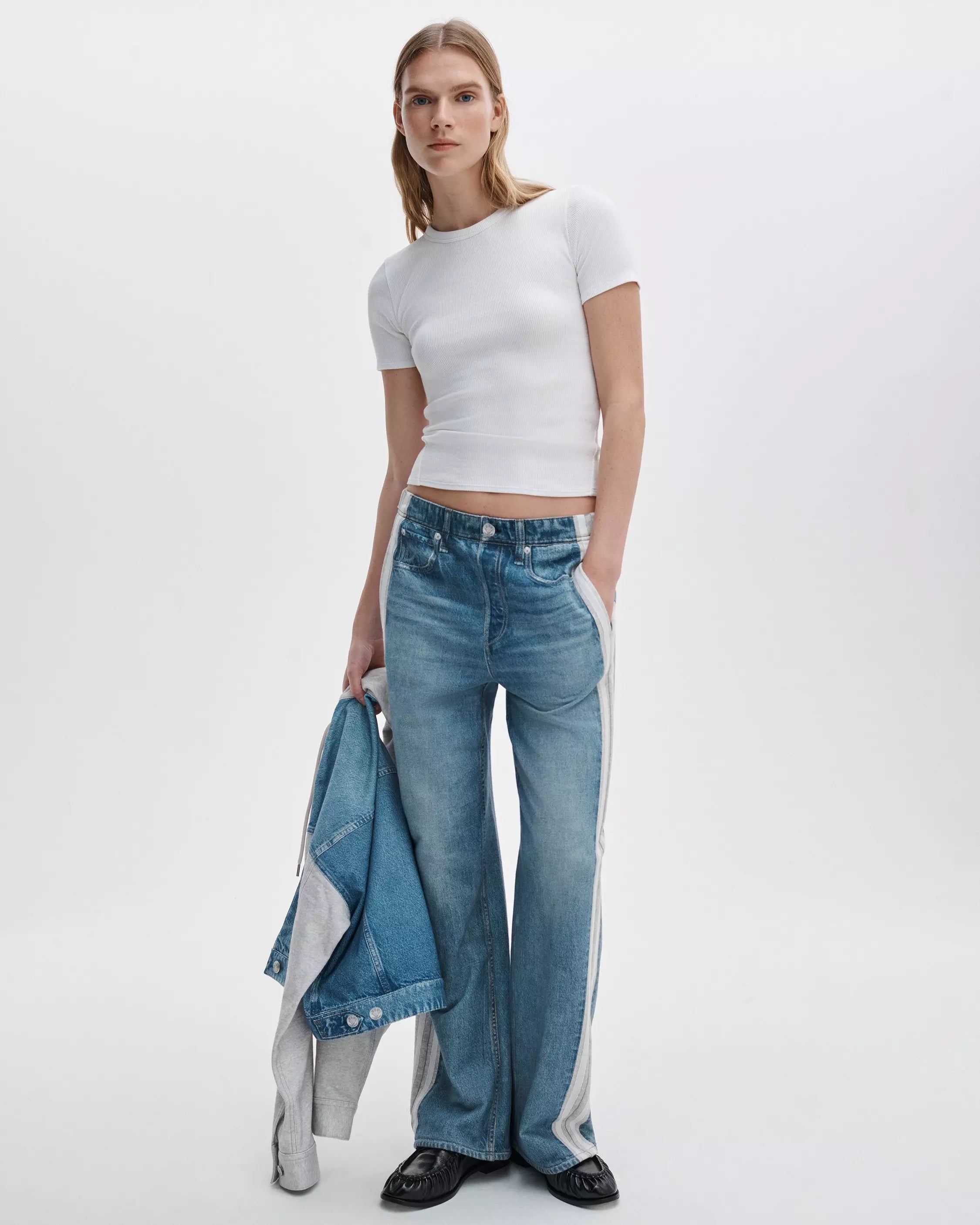 Rag & Bone Essential Ribbed Tee Shirt