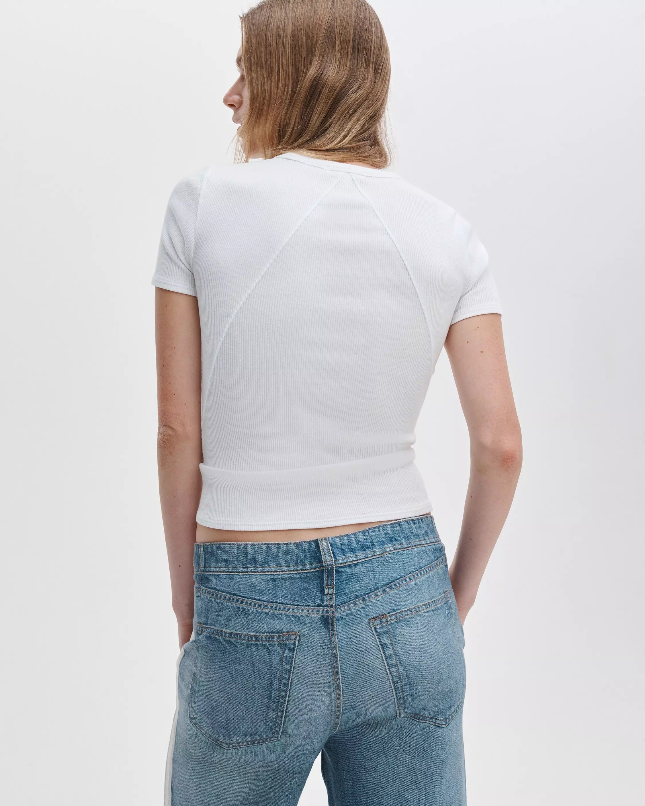 Rag & Bone Essential Ribbed Tee Shirt