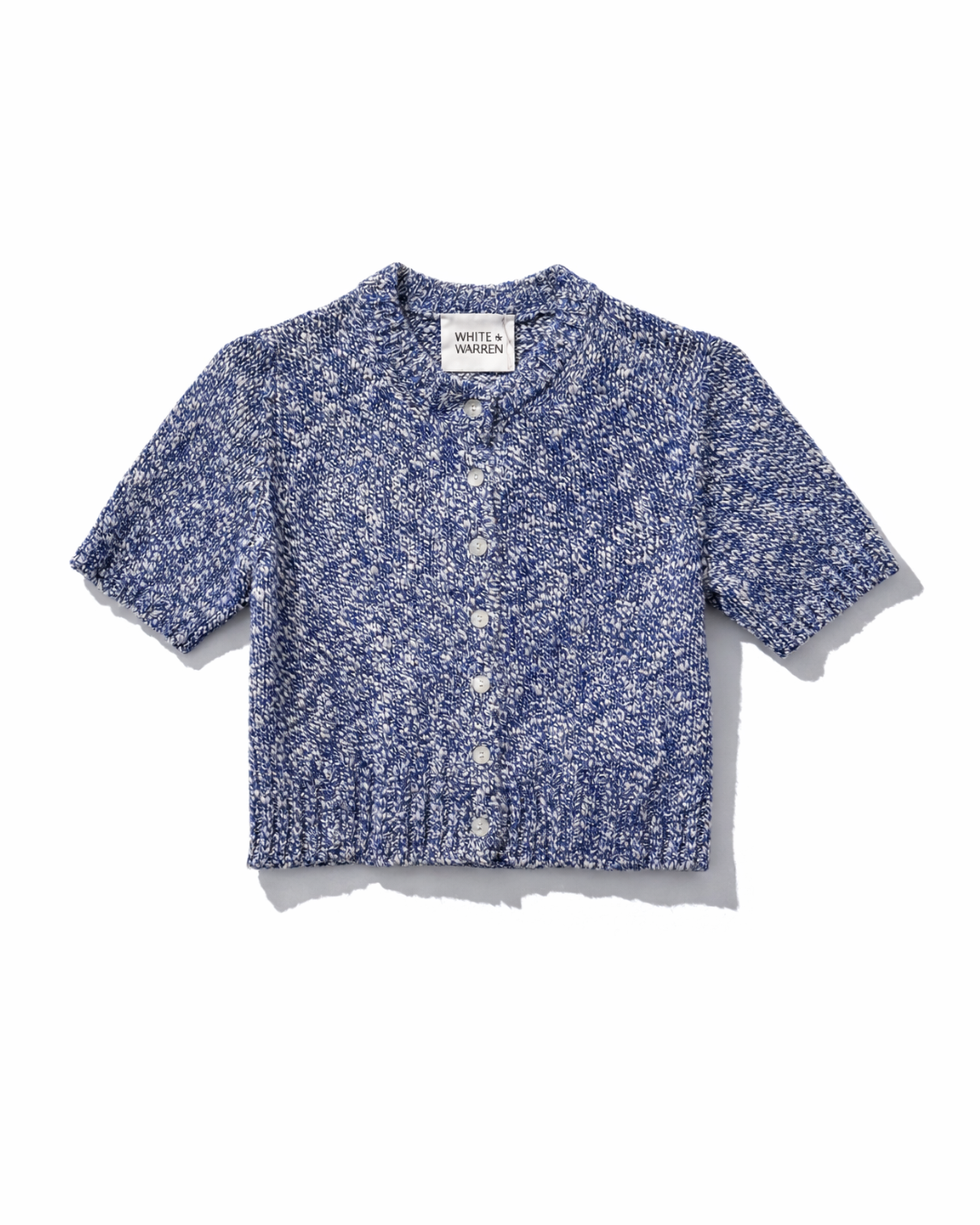 White + Warren Marled Cotton Blend Top 21785