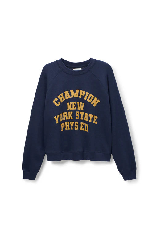 Sunny Somewhere NY Phys Ed Raglan Crew