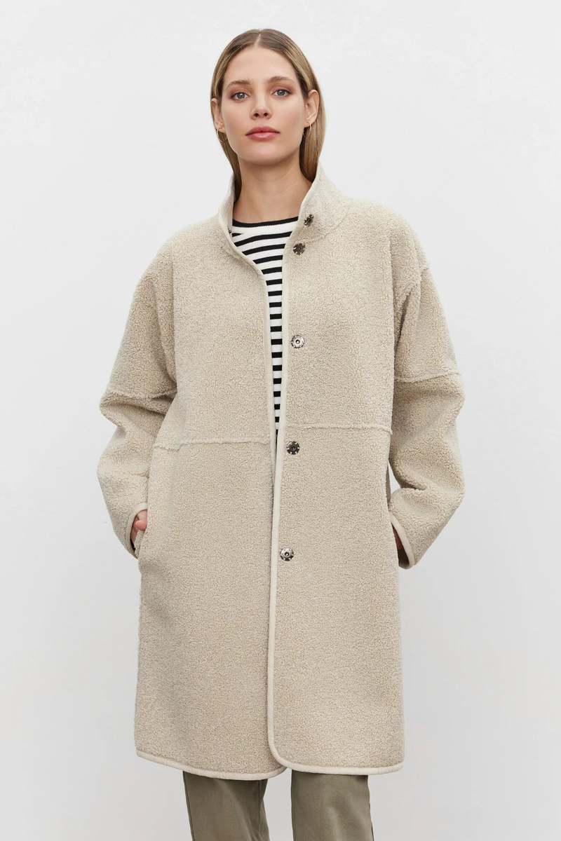 Velvet Cara Long Sherpa Jacket