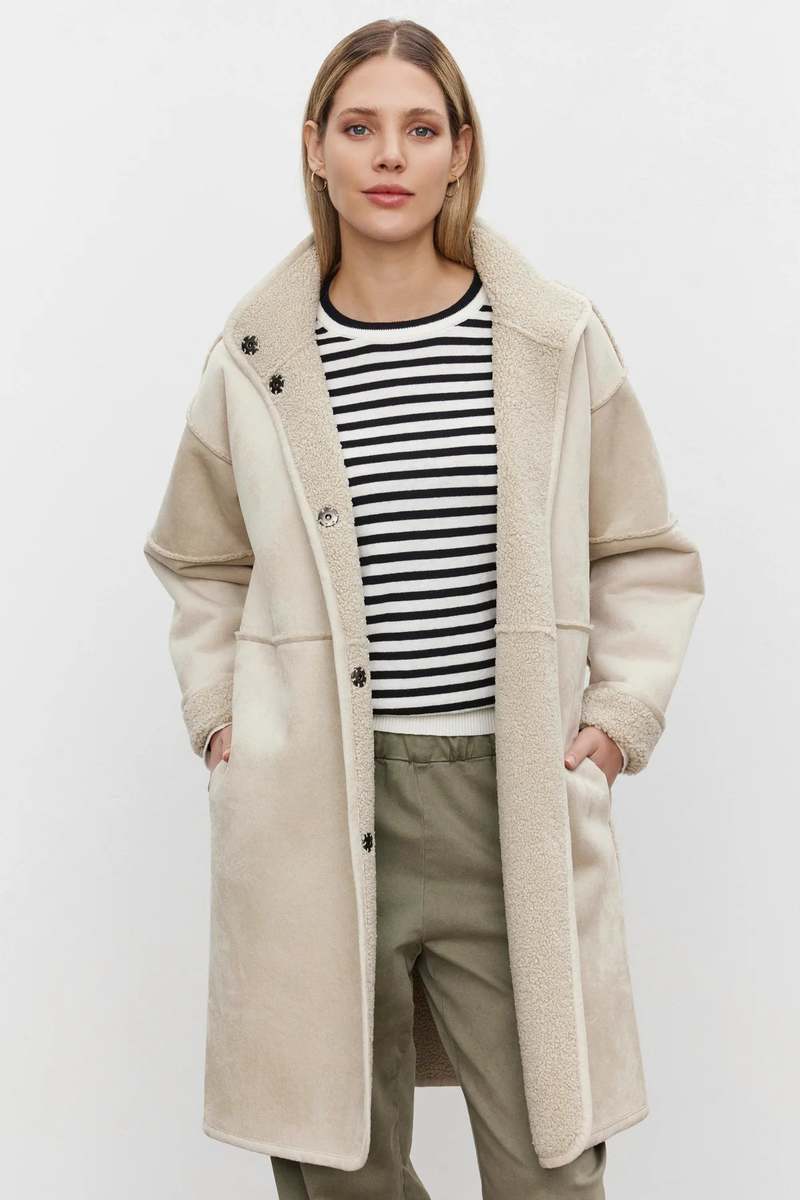 Velvet Cara Long Sherpa Jacket