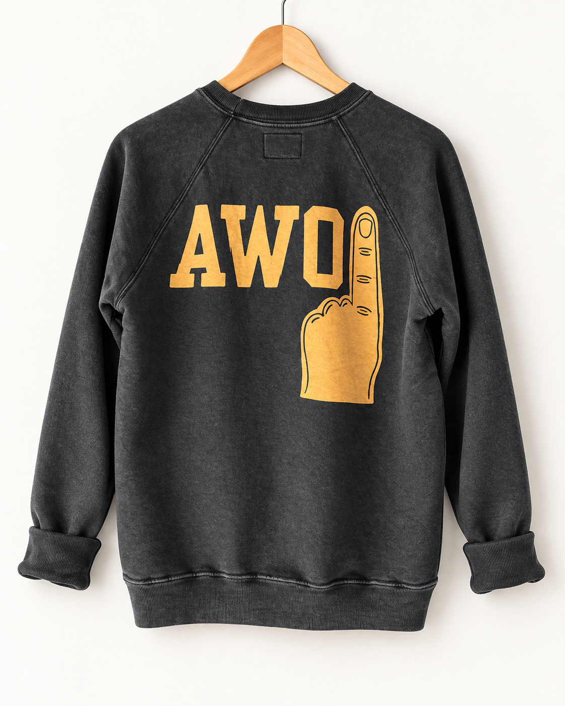Retro Brand Exclusive  "Party in the Back "Full Length Vintage Washed Sweatshirt