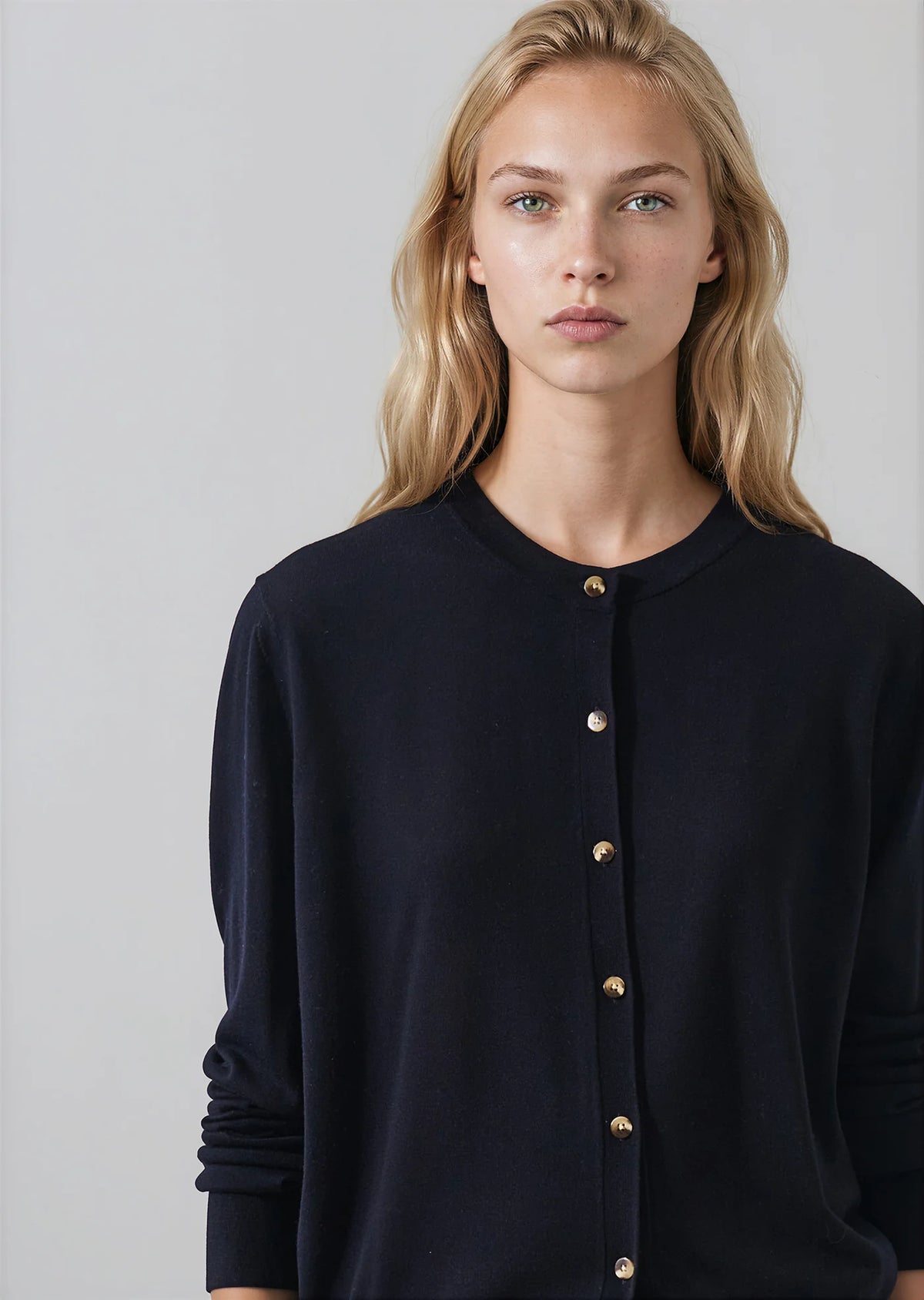 Patrick Assaraf Relaxed Extrafine Merino Cardigan W116K03