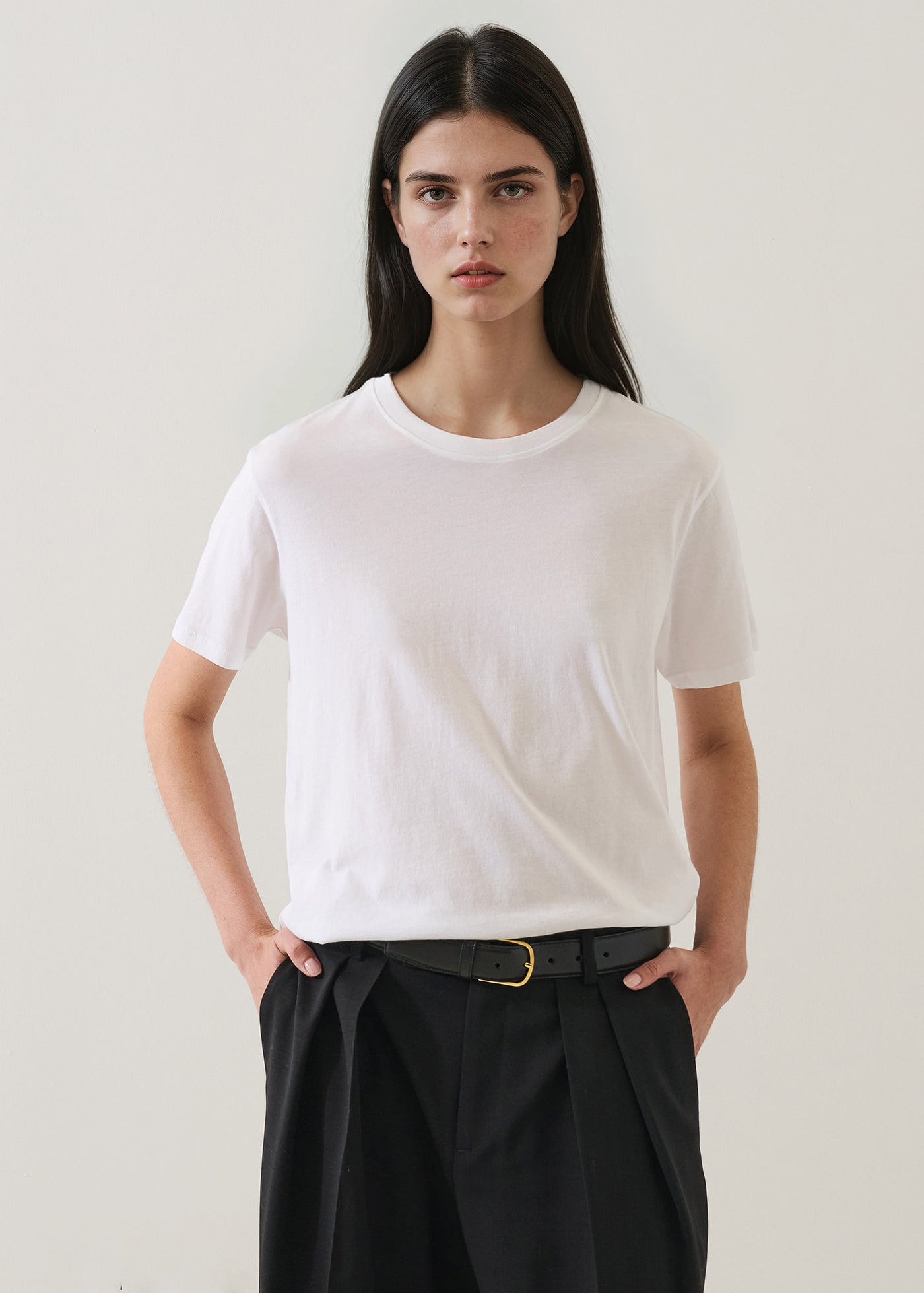 Patrick Assaraf Lightweight Pima Cotton Boyfriend T-Shirt W92C05