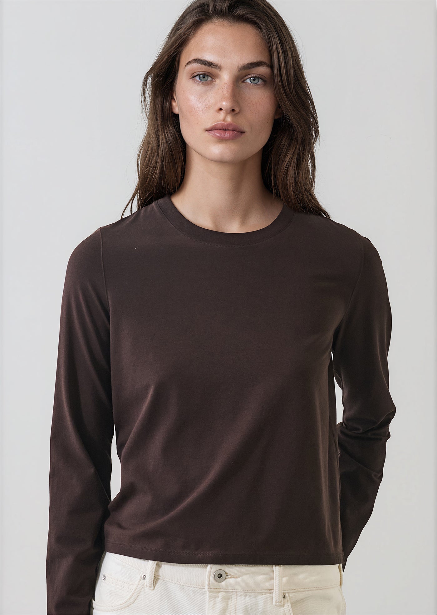 Patrick Assaraf Sublime Reactive Pima Cotton Stretch Long Sleeve Baby T-Shirt W95C18