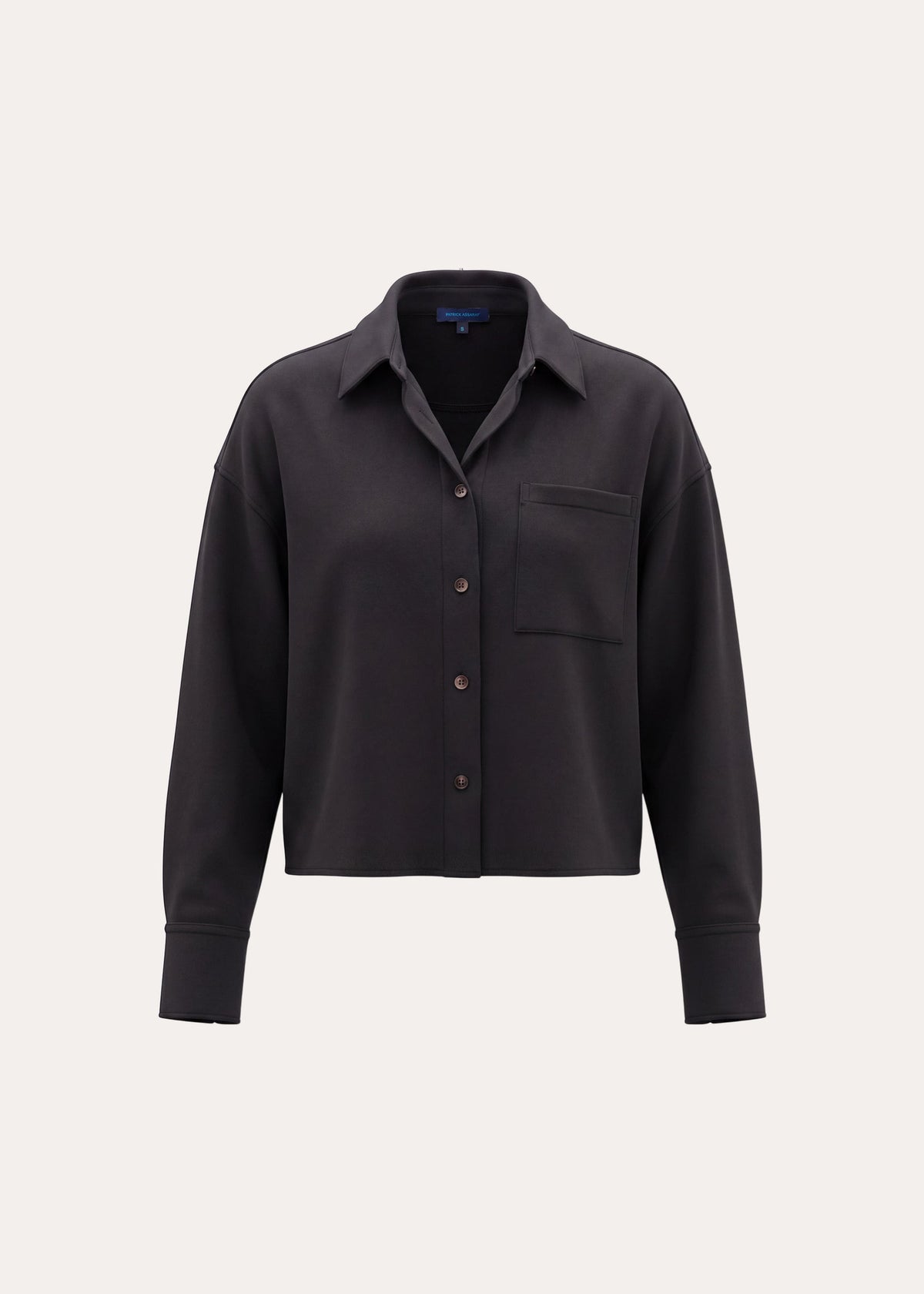 Patrick Assaraf Brushed French Terry Boxy Shirt W99D14