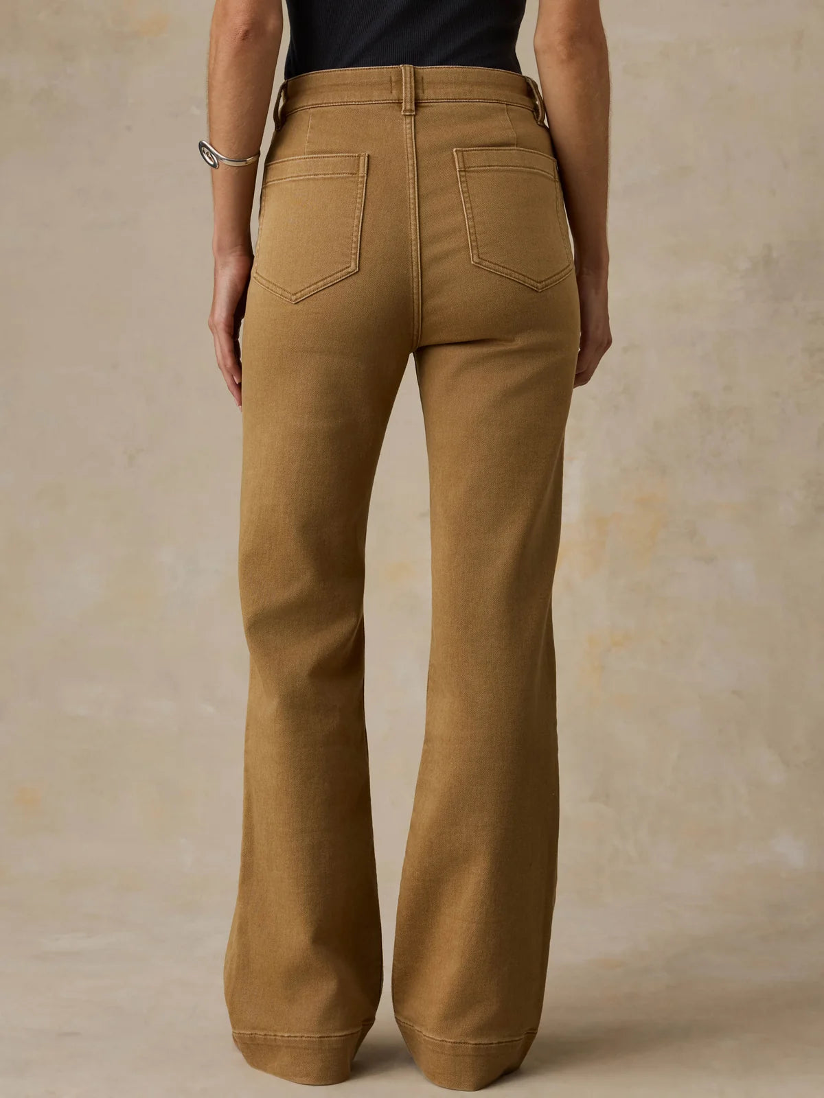 Faherty Stretch Terry Patch Pocket Pant - Elk Brown