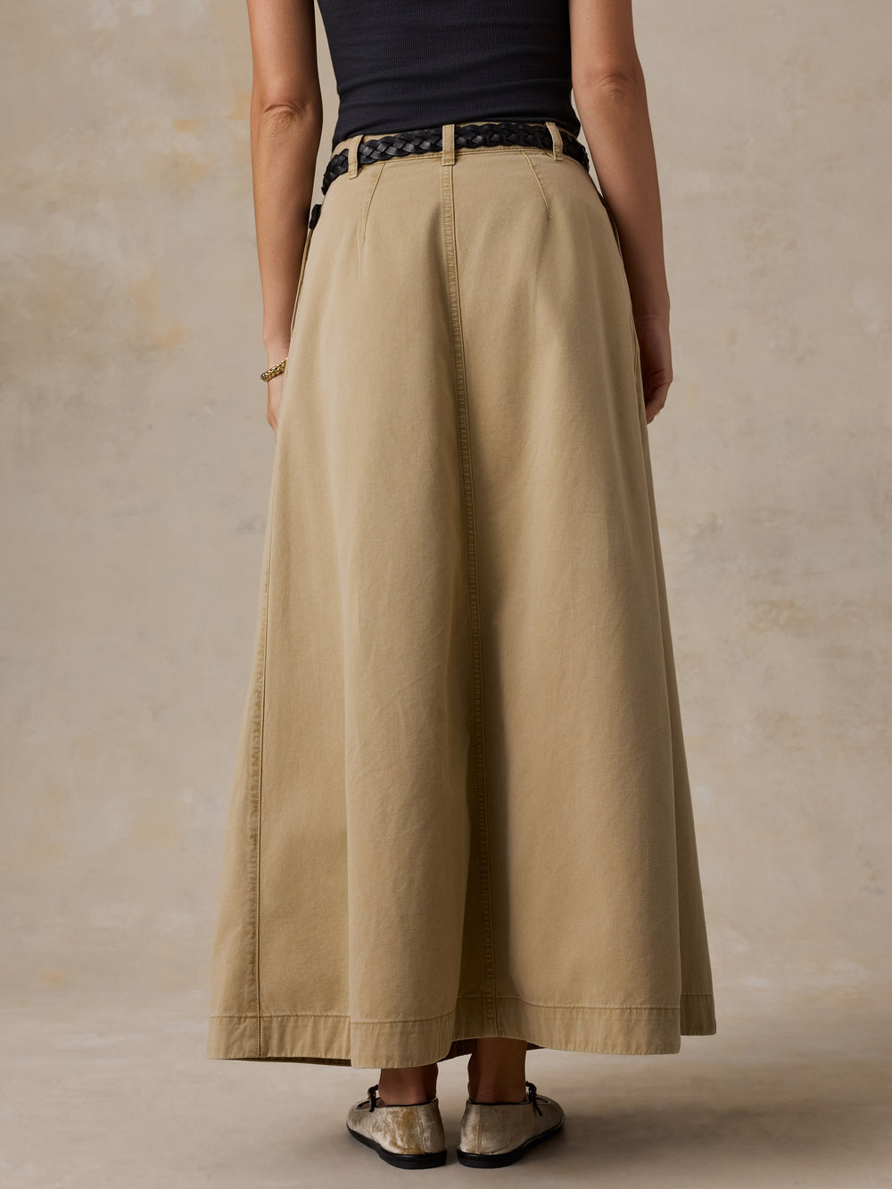 Faherty Seafarer Chino Skirt - Khaki