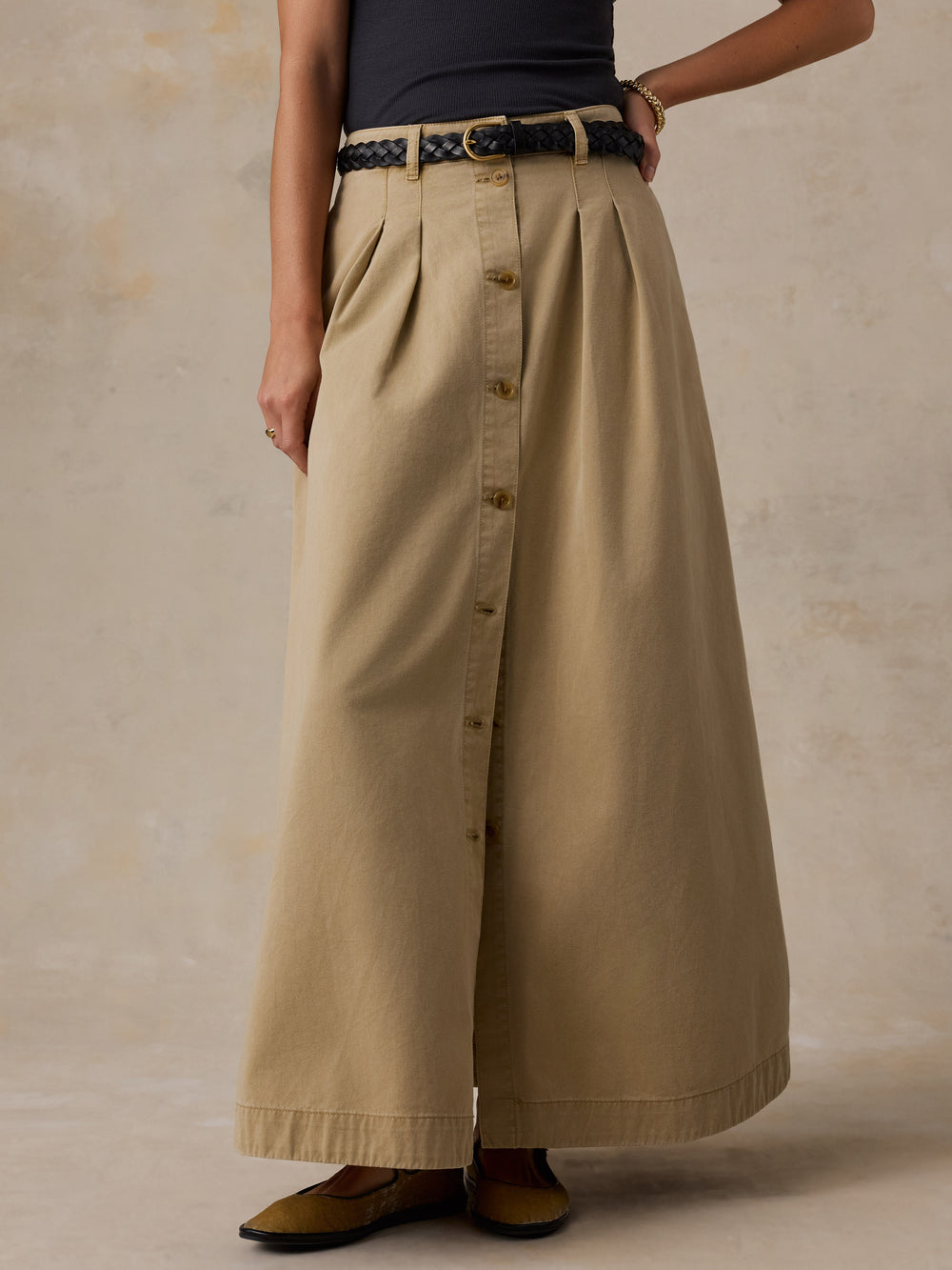 Faherty Seafarer Chino Skirt - Khaki