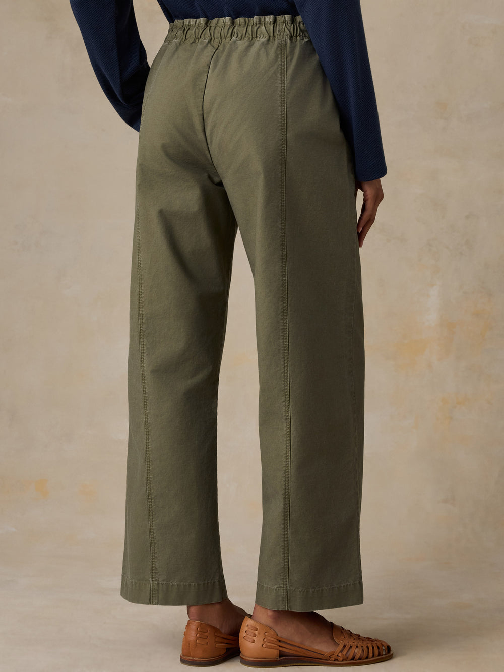 Faherty Cotton Twill Drawstring Pant - Olive