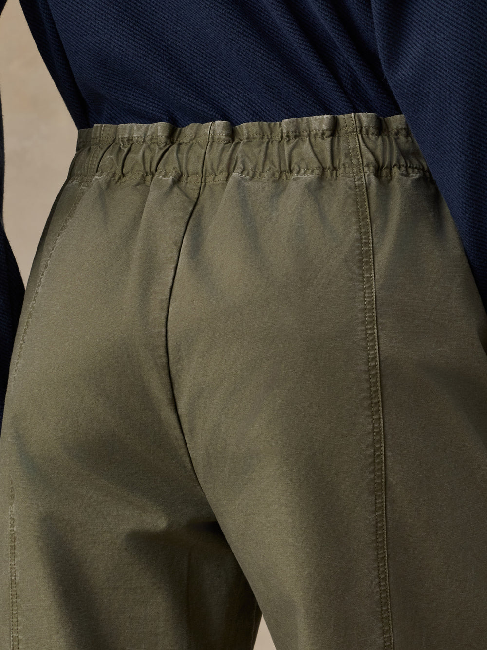 Faherty Cotton Twill Drawstring Pant - Olive