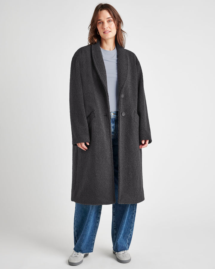 Splendid Sivan Double Breasted Boucle Coat RF4J350