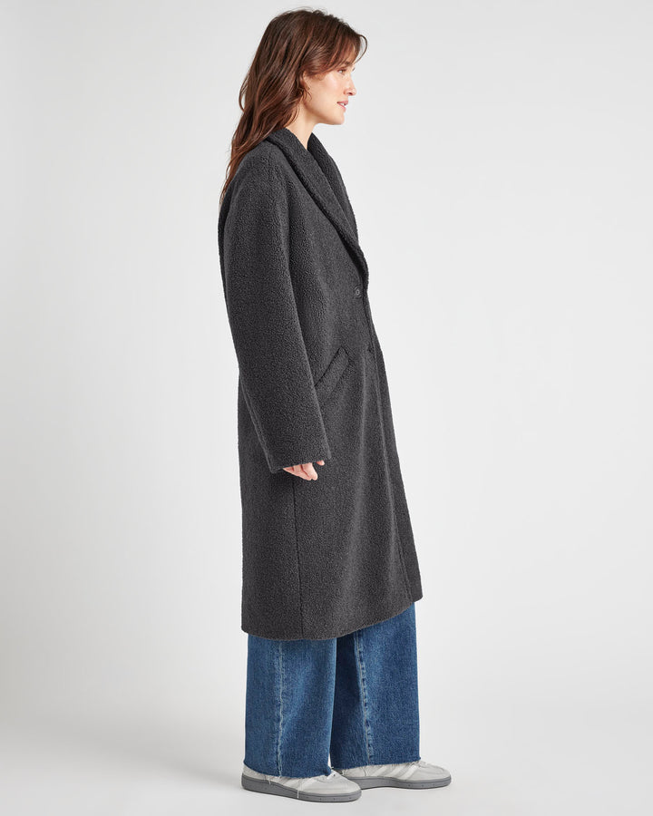 Splendid Sivan Double Breasted Boucle Coat RF4J350