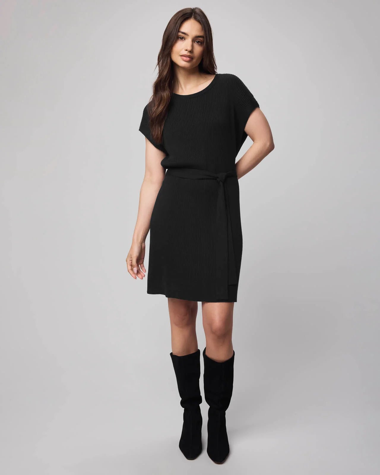 Splendid Georgie CashBlend Ribbed Dress RF5D100
