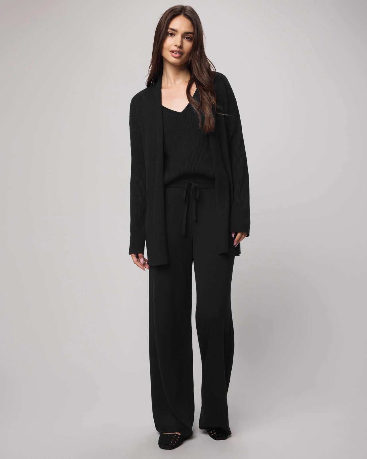 Splendid Georgie Open Cardigan Black RF5S010