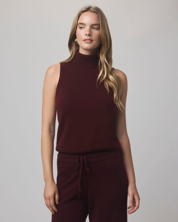 Splendid Tori Cashmere Turtleneck Tank RF4S650