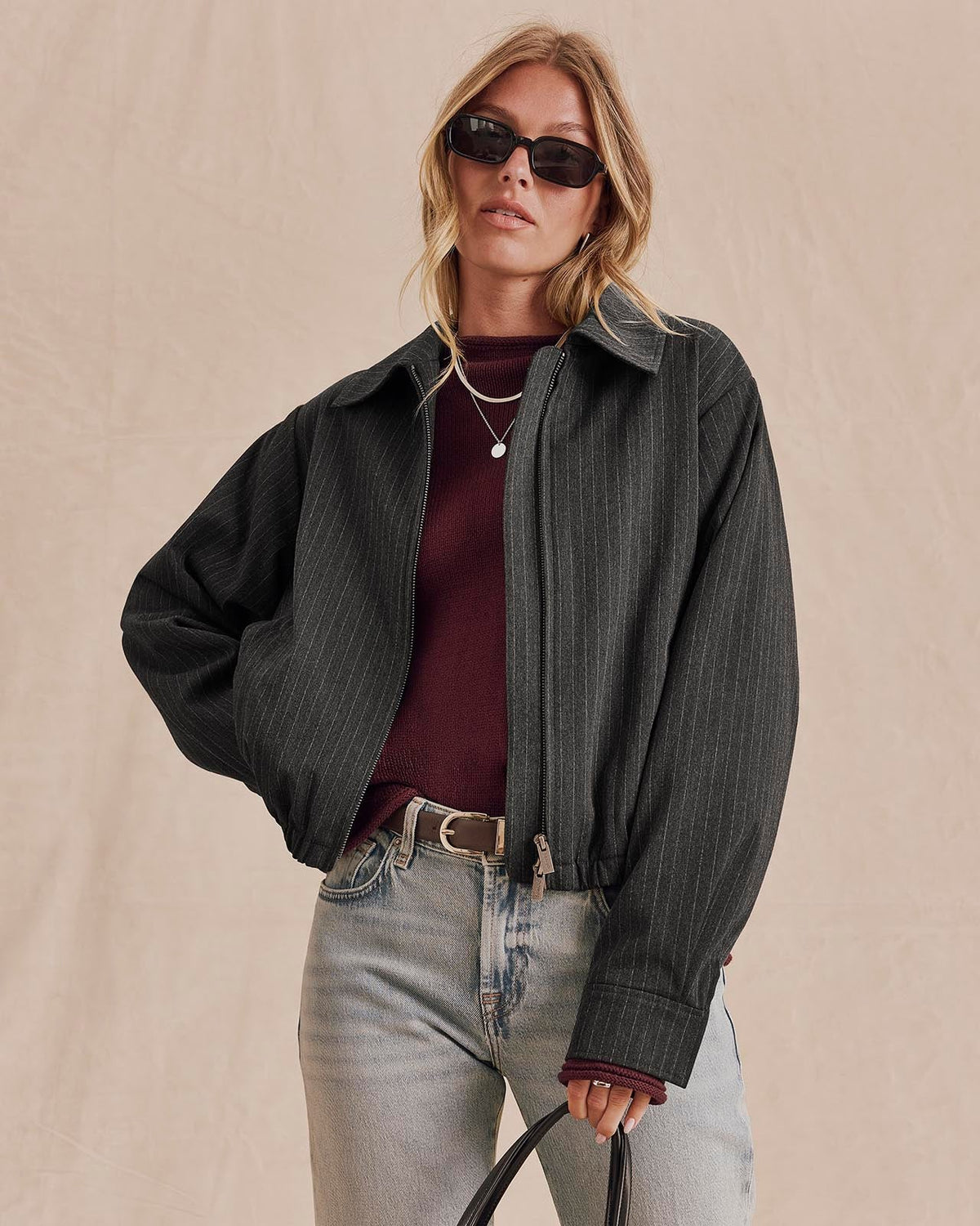 Charcoal Pinstripe