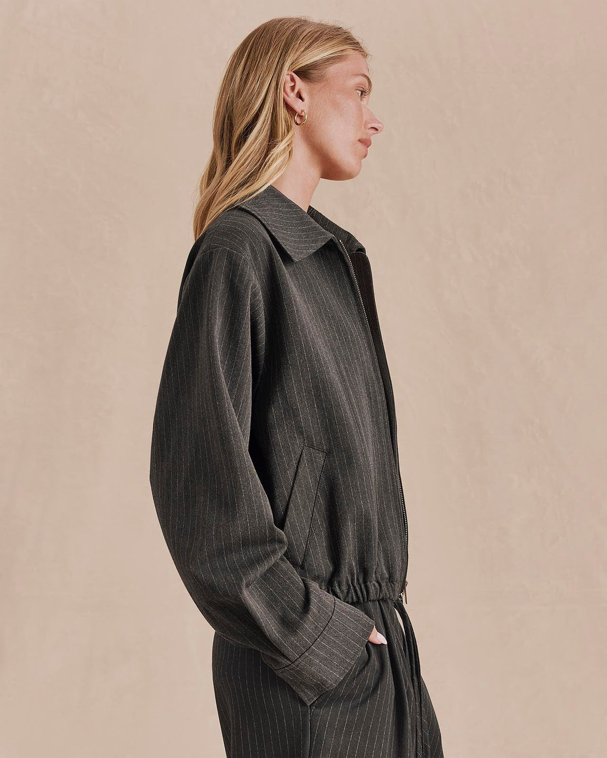 Charcoal Pinstripe