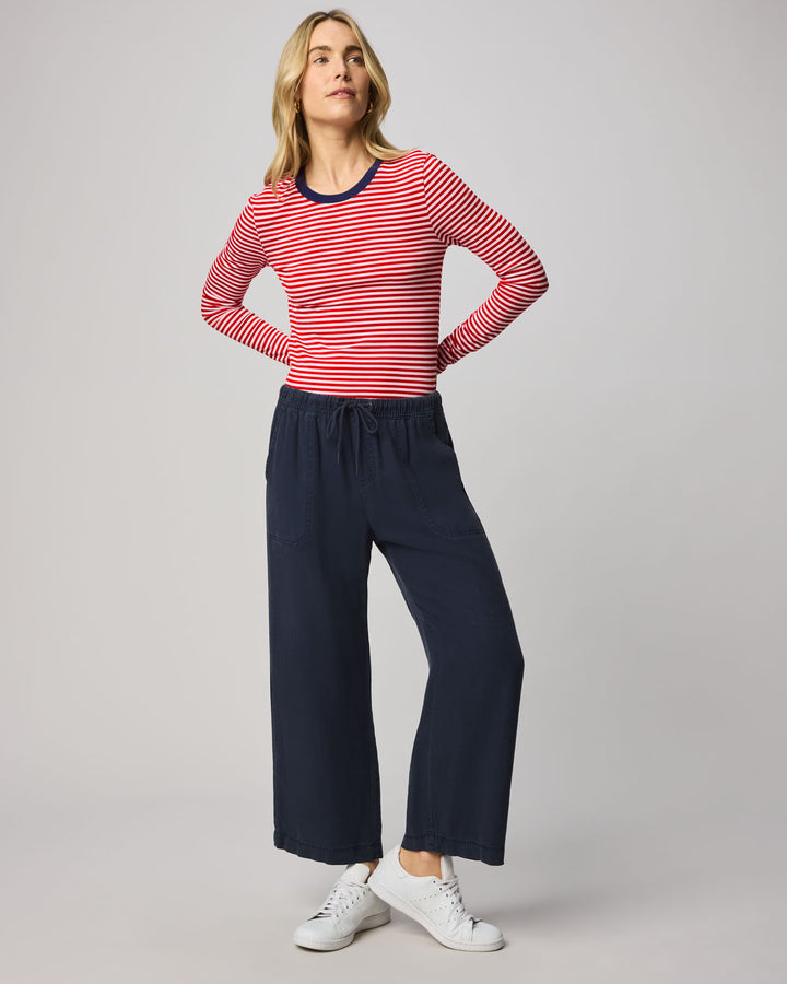 Splendid Striped Bamboo Long Sleeve Tee RF3K541