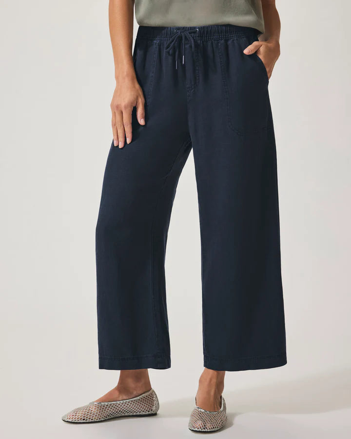 Splendid Angie Crop Wide Leg Pants Navy RS2C95RSE