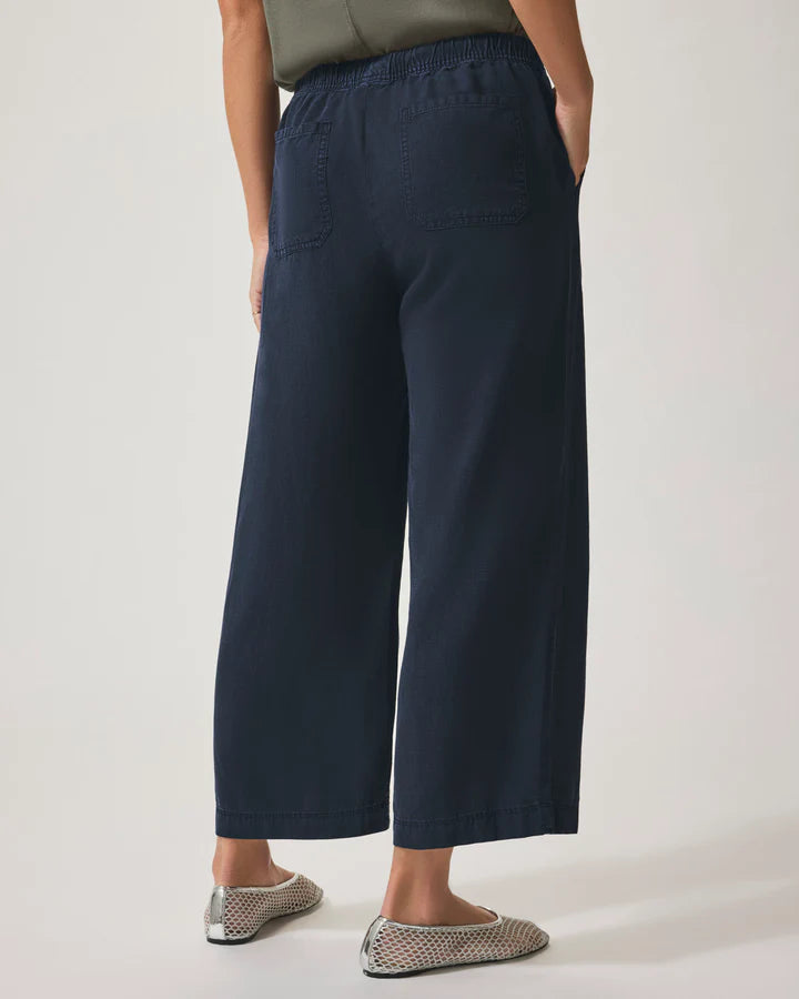 Splendid Angie Crop Wide Leg Pants Navy RS2C95RSE