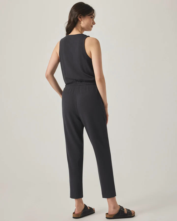 Splendid Waffle Scuba Tank Jumpsuit Lead RS5R090SE