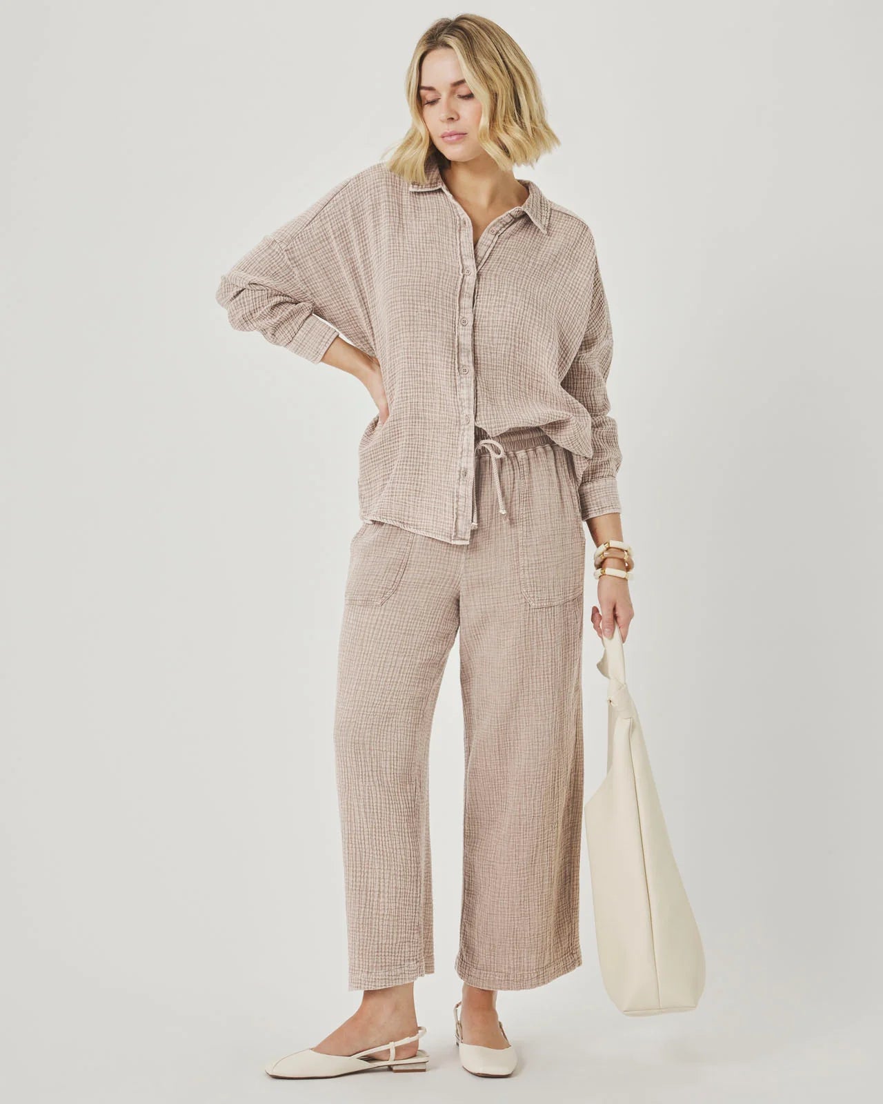 Splendid Ava Gauze Button Down RS6W400