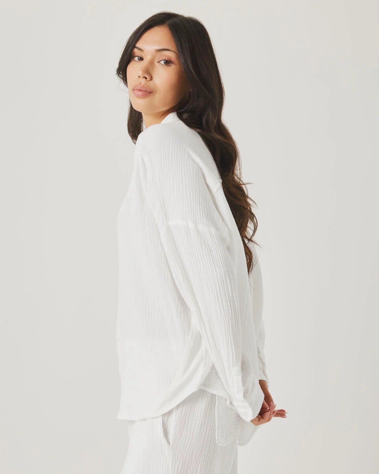 Splendid Ava Gauze Button Down RS6W400