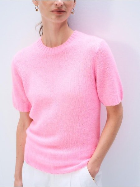 White + Warren Cashmere Featherweight T-Shirt 21341