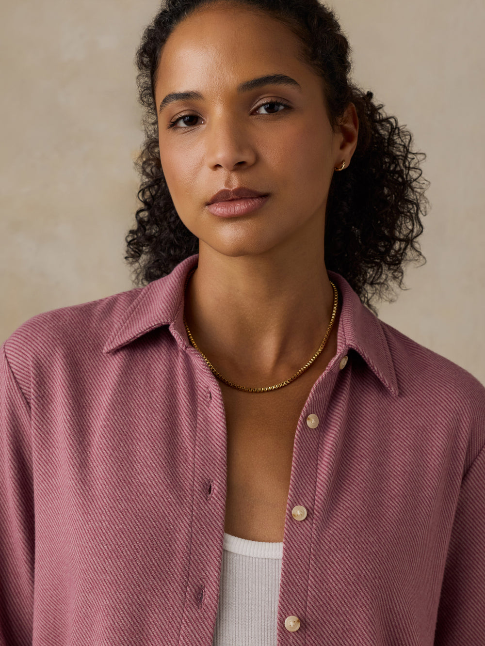Faherty Legend™ Sweater Classic Shirt - Rose Twill