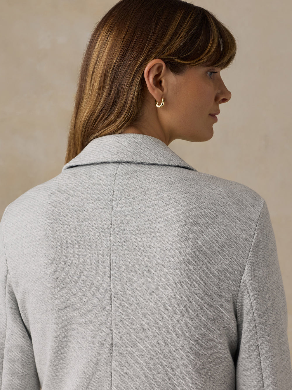 Faherty Inlet Knit Blazer - Heather Grey