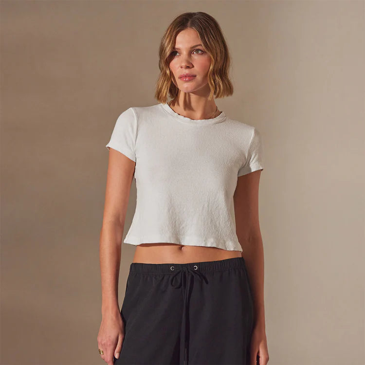 James Perse Brushed Jersey Cropped Tee WRBJ3926