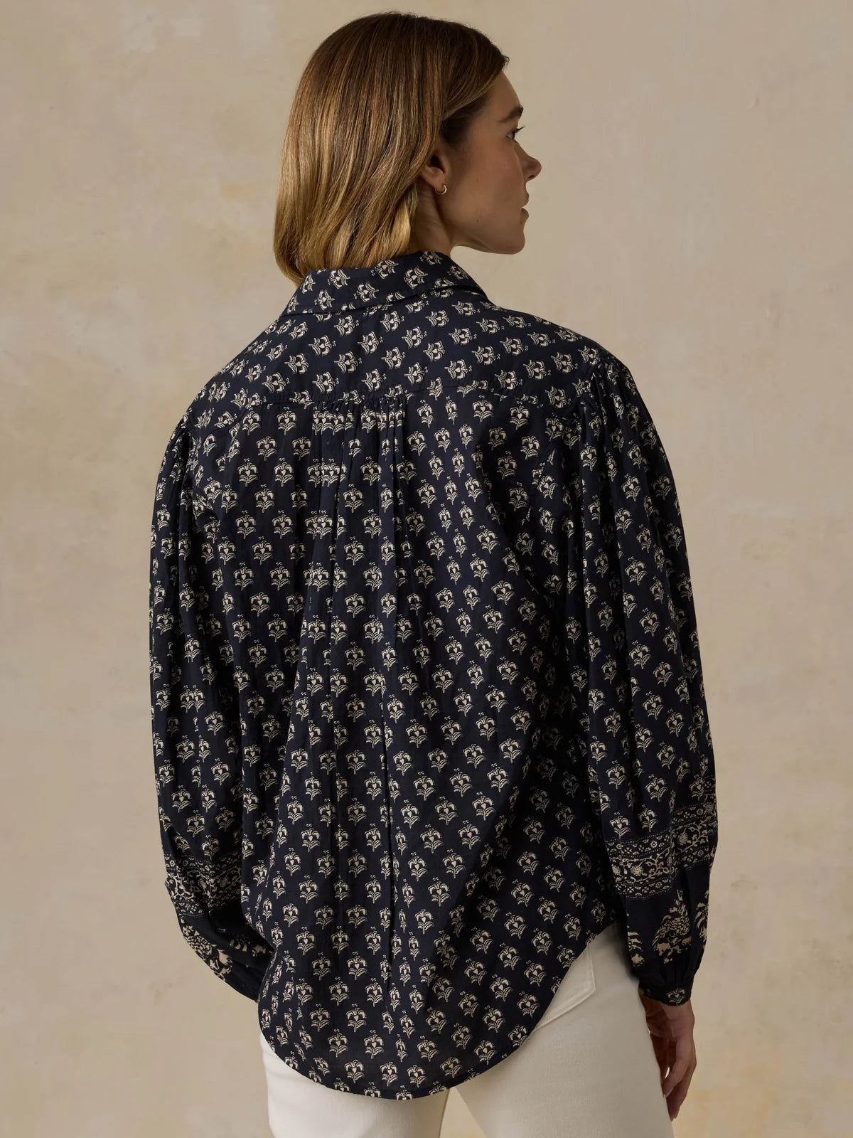 Faherty Suki Blouse- Eclipse Blossom