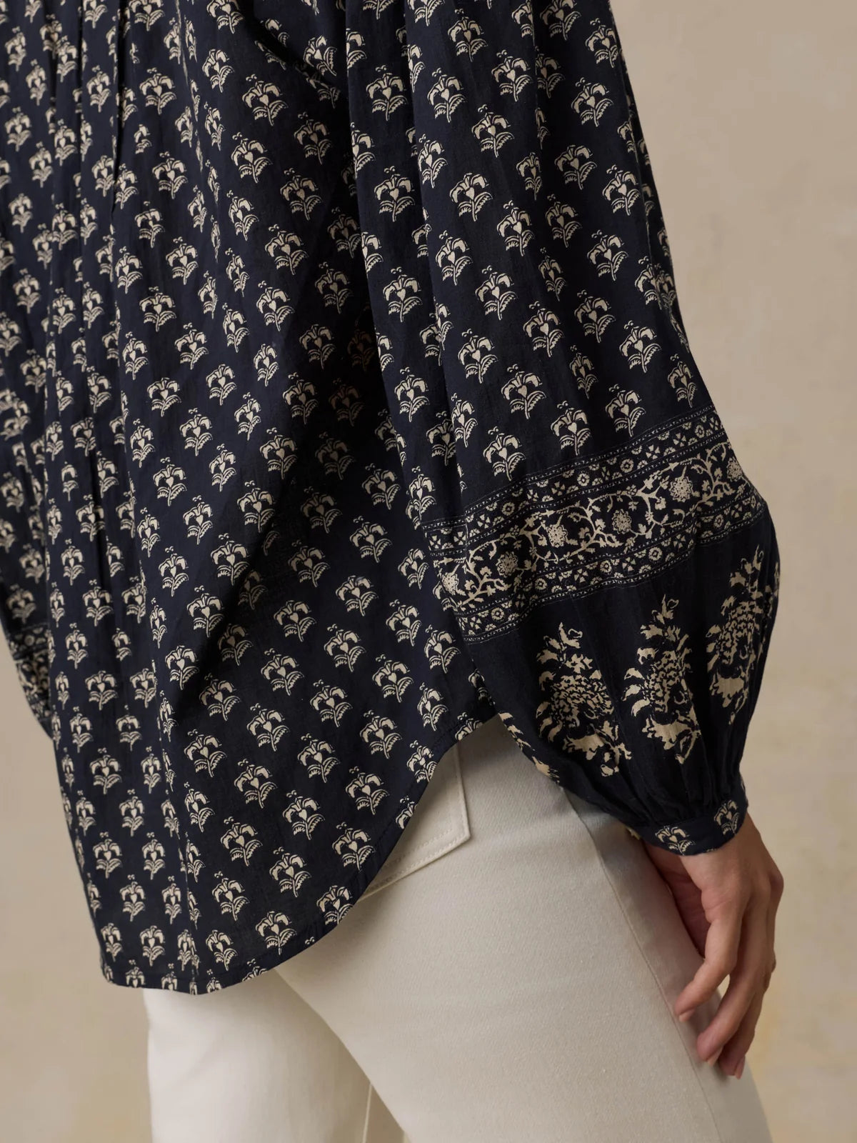 Faherty Suki Blouse- Eclipse Blossom
