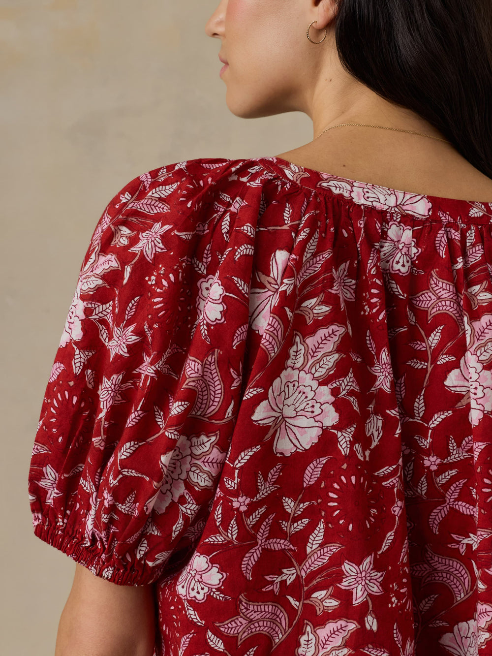 Faherty Voile Lettie Top - Garden Whispers