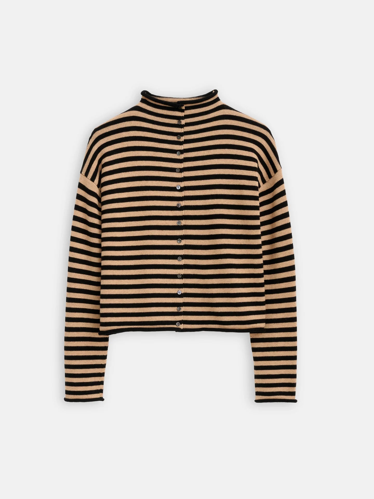 Alex Mill Taylor Striped Cardigan in Cotton Cashmere