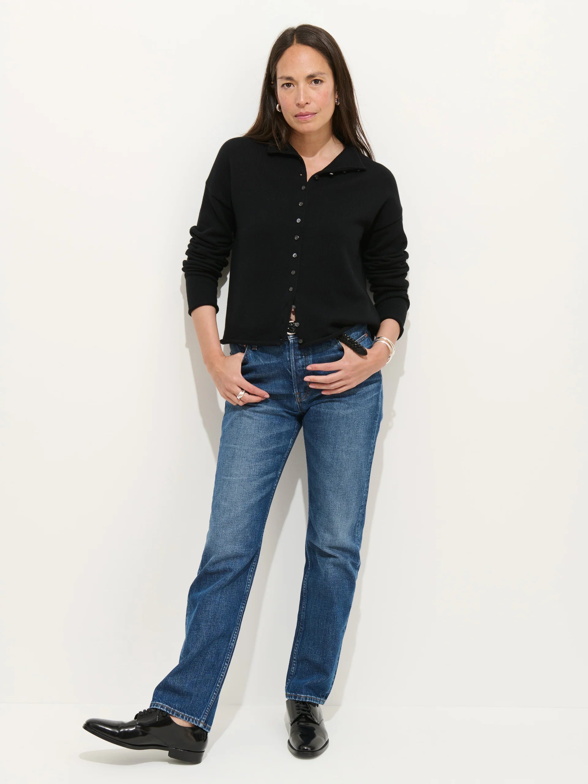 Alex Mill Taylor Cardigan in Cotton Cashmere