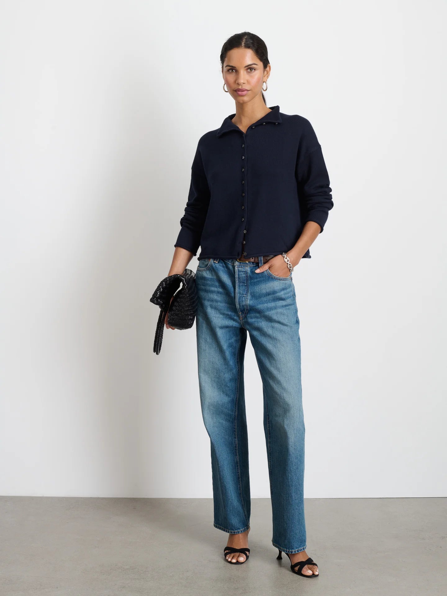 Alex Mill Taylor Cardigan in Cotton Cashmere